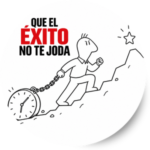 Ilustración de una persona ante el espejo que representa el crecimiento personal y profesional en Que el éxito no te joda